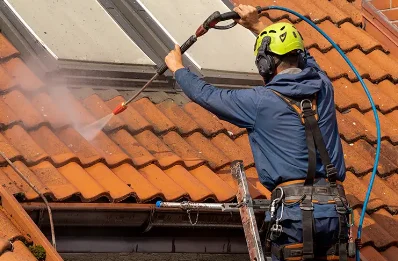 Démoussage et hydrofuge de toiture à Poigny